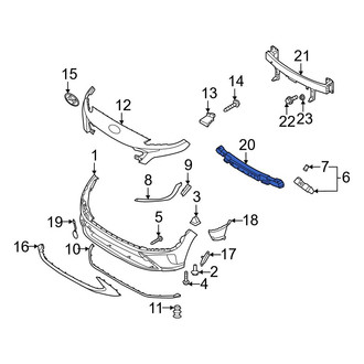 Hyundai OE - Front Bumper Impact Absorber