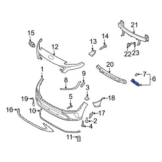 Hyundai OE - Front Left Outer Bumper Cover Bracket