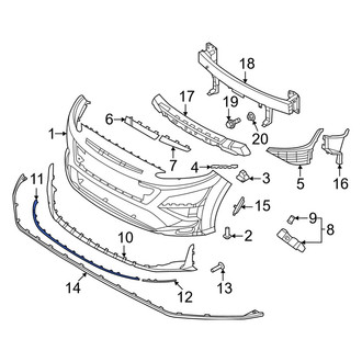 Hyundai OE - Front Center Bumper Trim