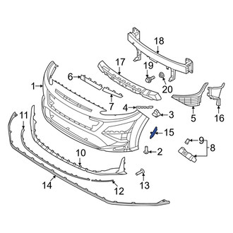 Hyundai OE - Front Right Reflector Panel