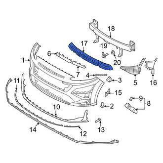 Hyundai OE - Front Bumper Impact Absorber