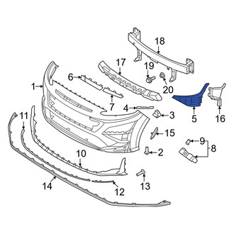 Hyundai OE - Front Right Fog Light Cover
