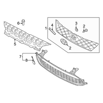 Hyundai OE - Front Bumper & Grille - Grille & Components