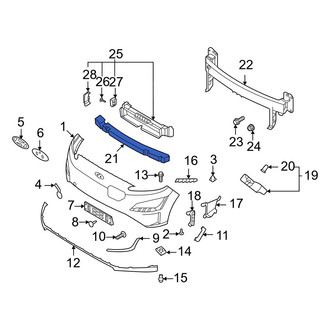 Hyundai OE - Front Bumper Impact Absorber
