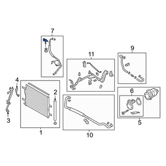 Hyundai OE - A/C Refrigerant Pressure Sensor