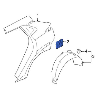 Hyundai OE - Rear Left Quarter Panel Vent