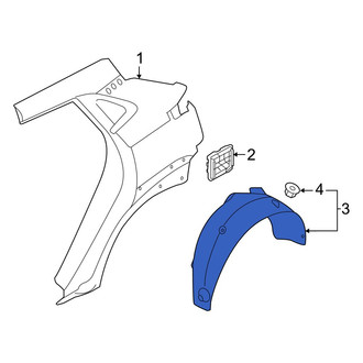 Hyundai OE - Rear Left Quarter Panel Splash Shield