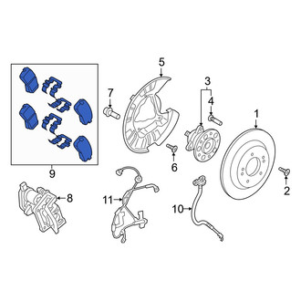 Hyundai OE - Rear Disc Brake Pad Set