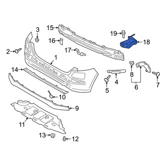 Hyundai OE - Rear Right Bumper Impact Bar Bracket