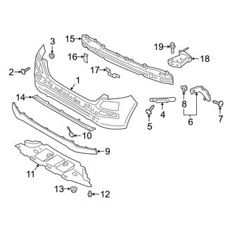 Hyundai OE - Rear Bumper - Bumper & Components (Limited / SEL / Ultimate)