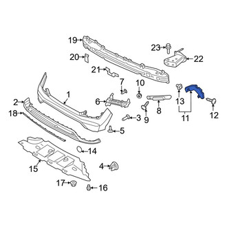 Hyundai OE - Rear Left Outer Bumper Cover Bracket