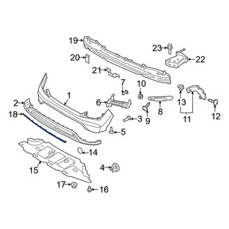 Hyundai OE - Front Lower Bumper Trim
