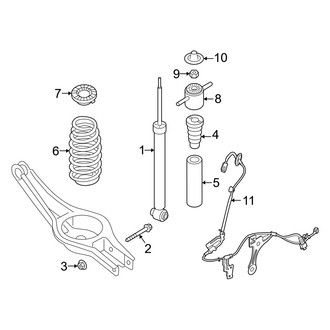 Hyundai OE - Rear Suspension - Shocks & Components