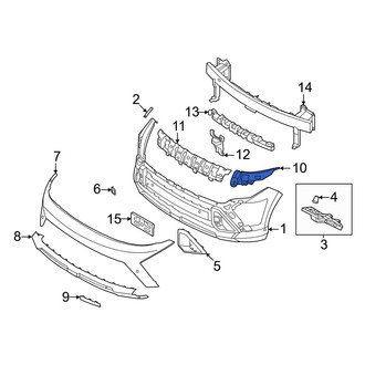 Hyundai OE - Front Right Bumper Cover Reinforcement