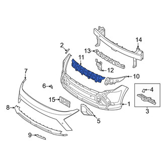 Hyundai OE - Front Center Bumper Cover Reinforcement