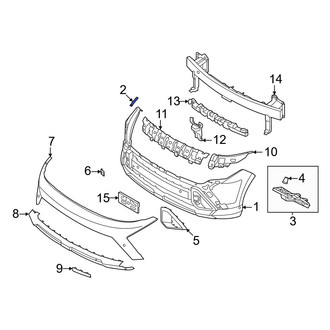 Hyundai OE - Front Left Inner Bumper Cover Bracket