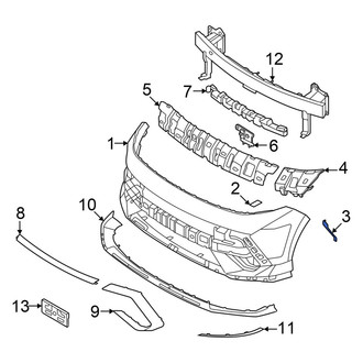 Hyundai OE - Front Left Bumper Cover Bracket