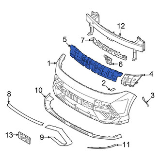 Hyundai OE - Front Center Bumper Cover Reinforcement
