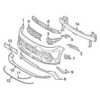 Hyundai OE - Front Bumper & Grille - Bumper & Components (Bumper & Grille Components), (N Line)