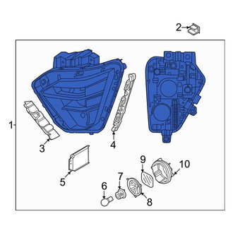 Hyundai OE - Front Left Headlight Assembly