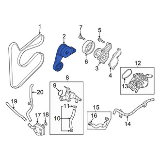 Hyundai OE - Accessory Drive Belt Tensioner Assembly
