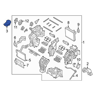 Hyundai OE - Front Left Lower Instrument Panel Air Duct