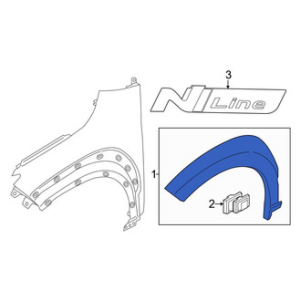 Hyundai OE - Front Left Wheel Arch Molding