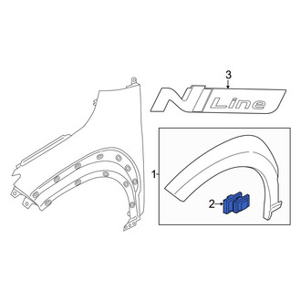 Hyundai OE - Door Molding Clip
