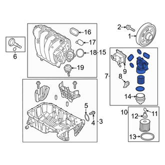 Hyundai OE - Engine Oil Filter Housing