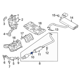 Hyundai OE - Exhaust Muffler Clamp