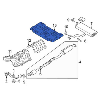 Hyundai OE - Rear Floor Pan Heat Shield