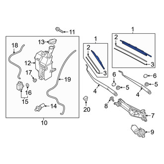 Hyundai OE - Front Left Wiper Blade