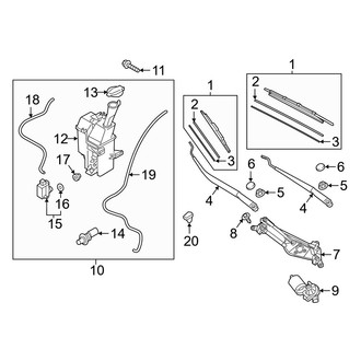 Hyundai OE - Front Washer Fluid Reservoir