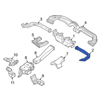 Hyundai OE - Front Left Lower Instrument Panel Air Duct