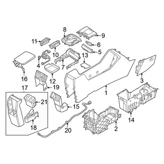 Hyundai OE - Console (W/O Column Shift)