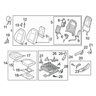 Hyundai OE - Front Left Seat Motor