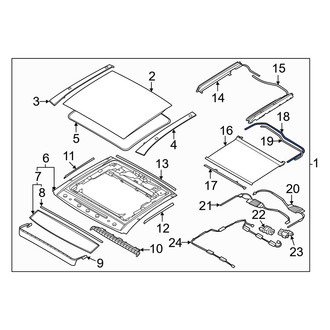 Hyundai OE - Right Sunroof Cover Guide