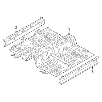 Hyundai OE - Pillars, Rocker & Floor - Floor & Rails (FWD)