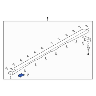 Hyundai OE - Rocker Panel Molding Clip