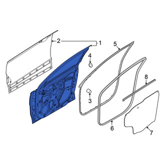 Hyundai OE - Front Left Door Shell