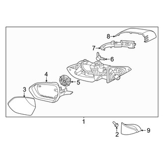 Hyundai OE - Front Door - Outside Mirrors (With Signal Lamp)