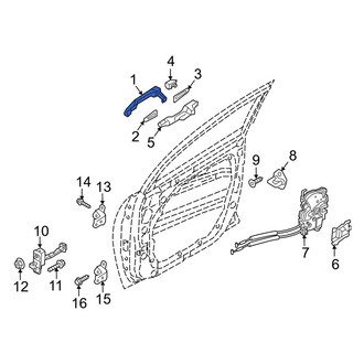 Hyundai OE - Front Right Outer Exterior Door Handle