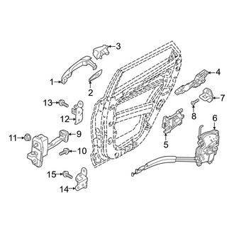 Hyundai OE - Rear Door - Lock & Hardware