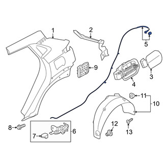 Hyundai OE - Rear Fuel Filler Door Release Cable