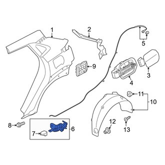 Hyundai OE - Rear Fuel Door Release Handle
