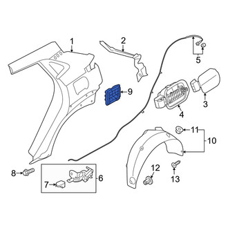 Hyundai OE - Rear Quarter Panel Vent