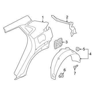Hyundai OE - Quarter Panel & Components (Limited / SE / SEL)