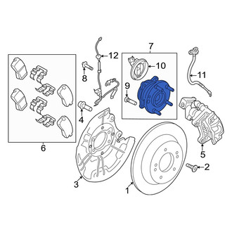 Hyundai OE - Front Wheel Bearing and Hub Assembly