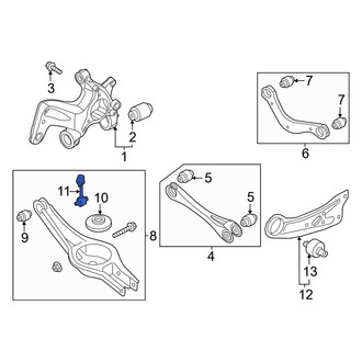 Hyundai OE - Front Suspension Stabilizer Bar Link