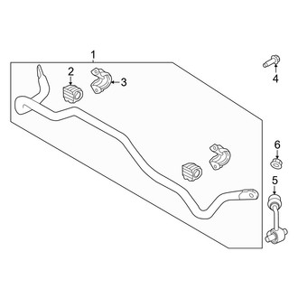 Hyundai OE - Rear Suspension - Stabilizer Bar & Components (AWD)